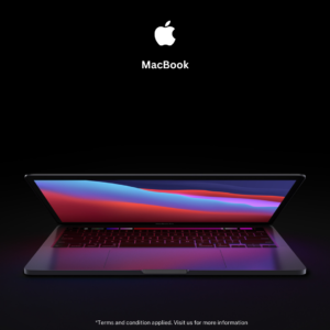 Poster of Macbook for instalment plan