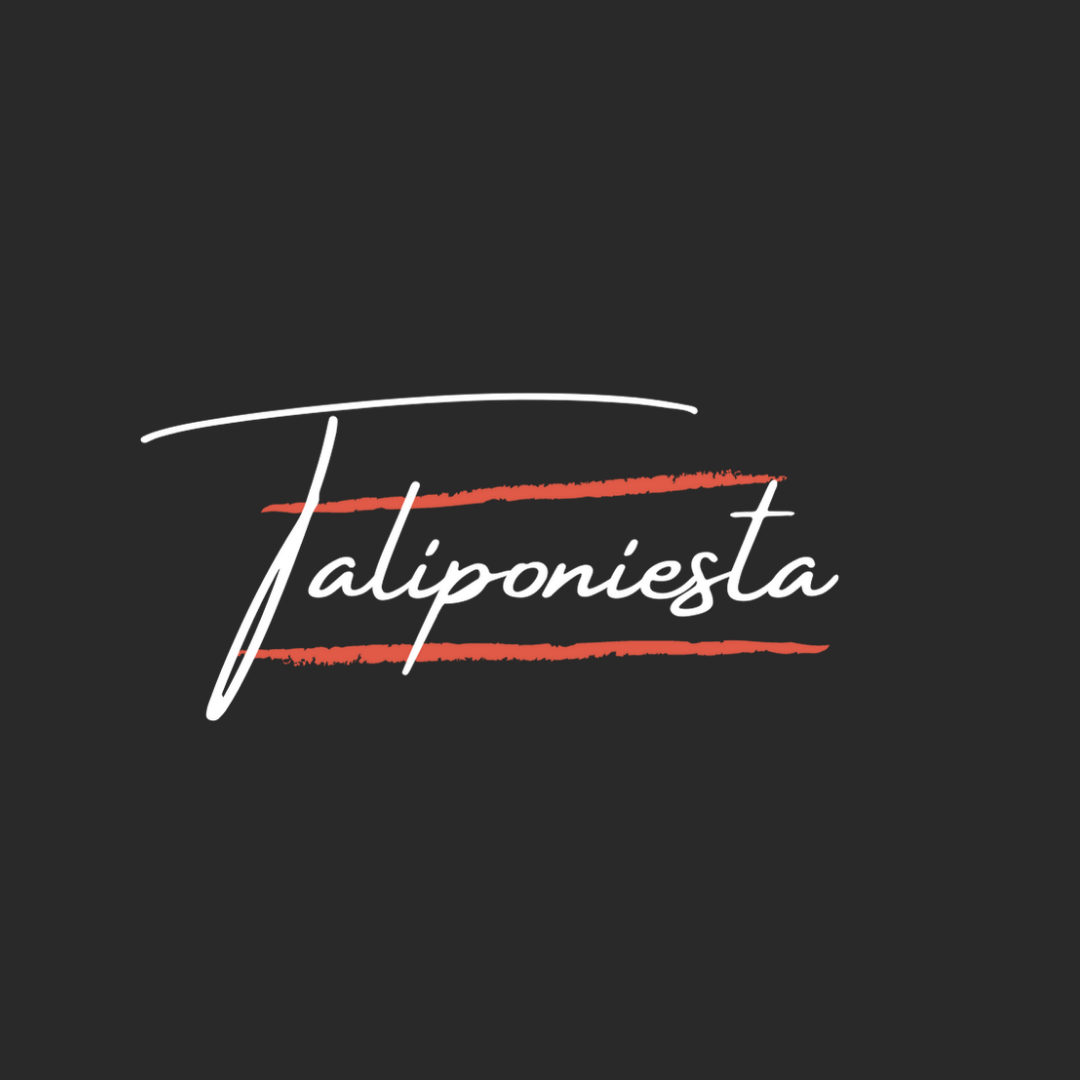 The logo of Taliponiesta Fancy with grey background