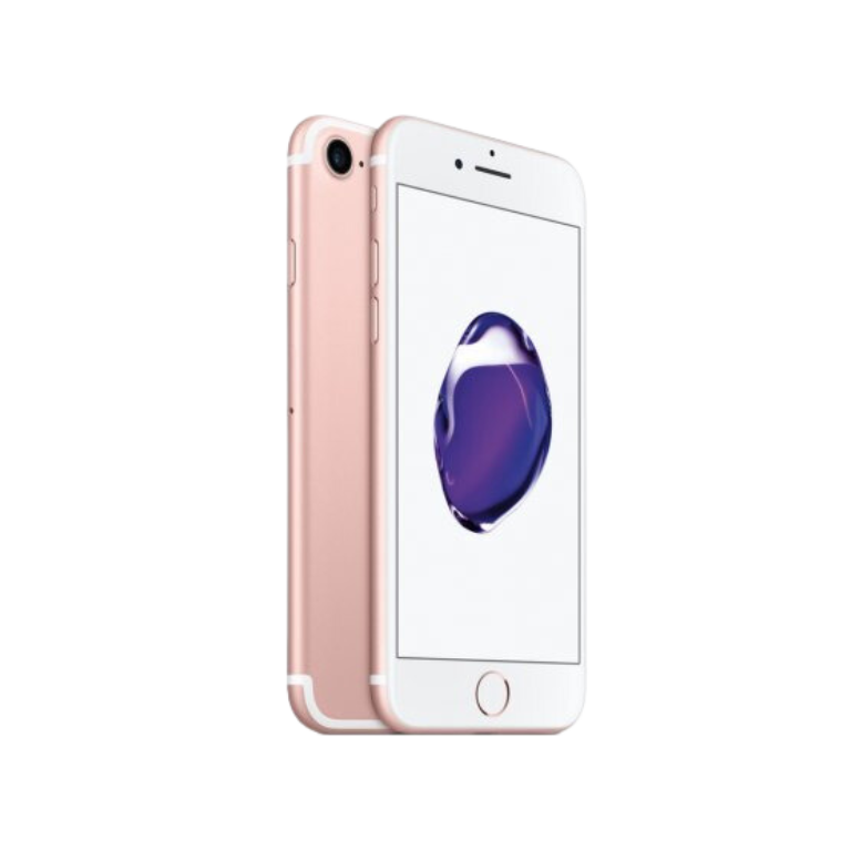 Graphic photo of a Rose Gold iPhone 7
