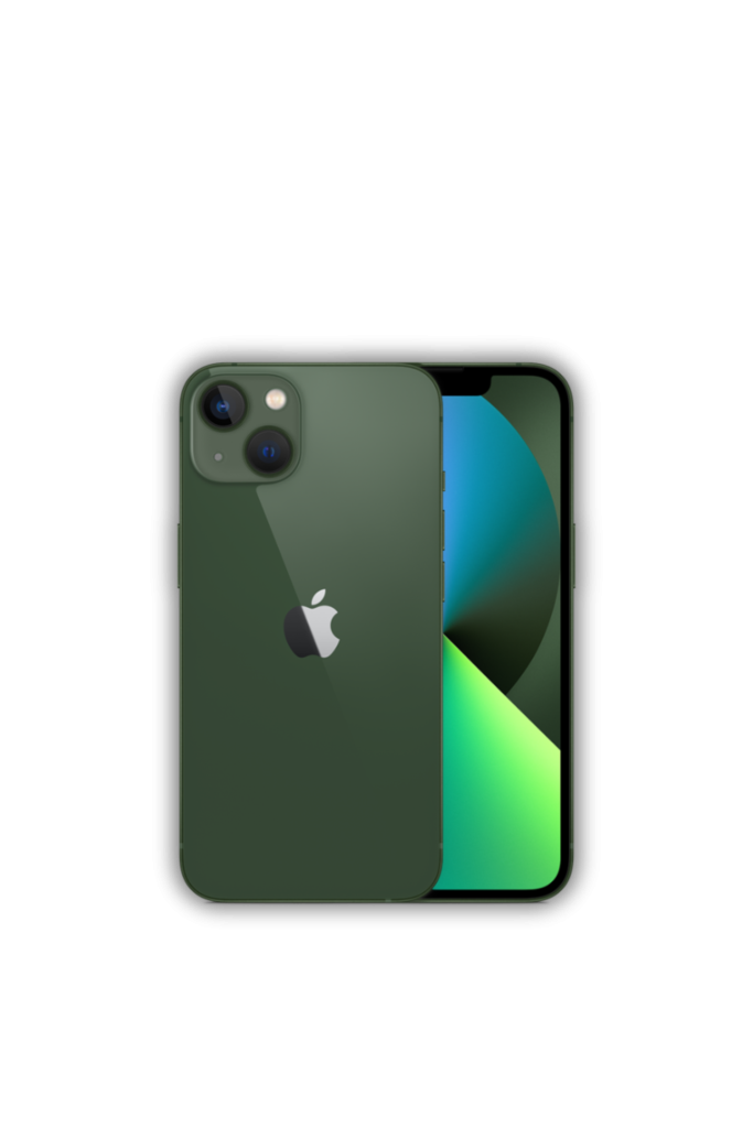 Graphic Photo of a Green iPhone 13