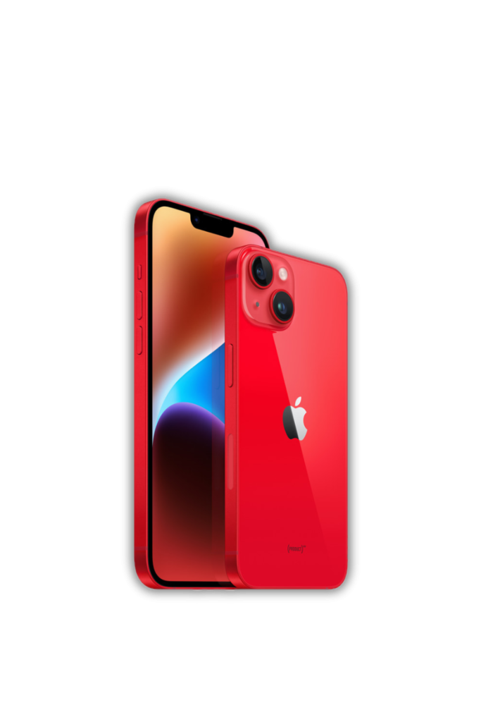 Graphic Photo of a Red iPhone 14