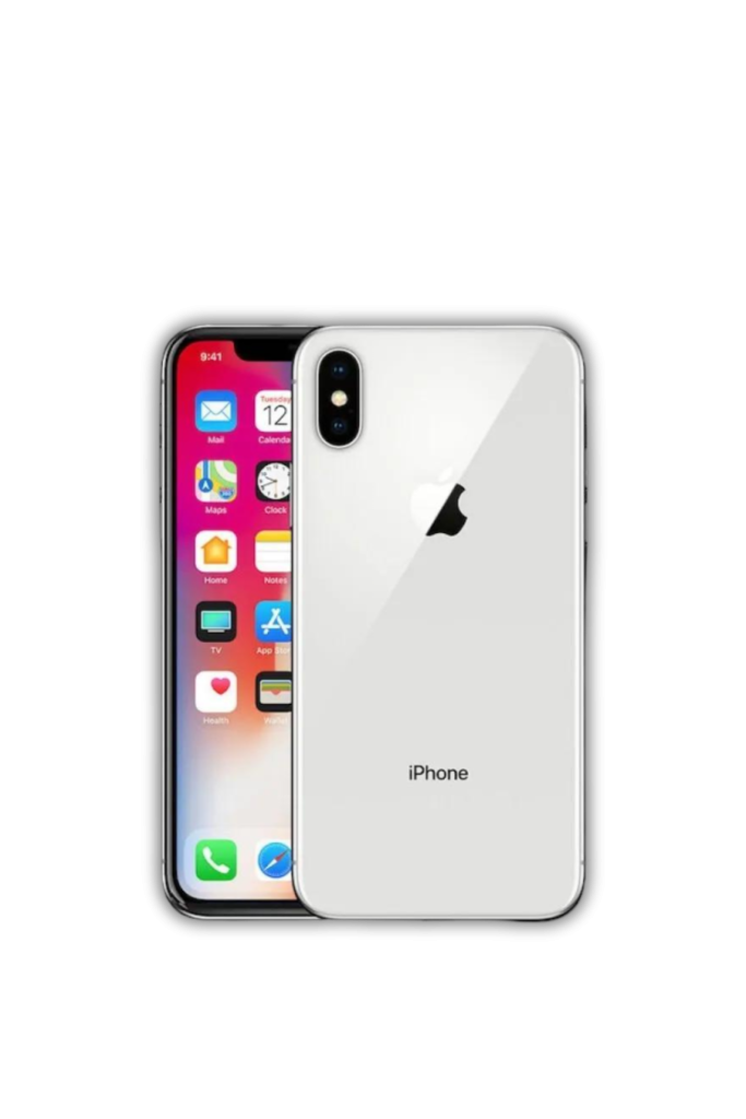 Graphic Photo of a Silver iPhone X